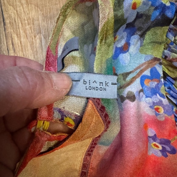 Blank London Floral Multicolor Women's Top XS - Picture 5 of 8